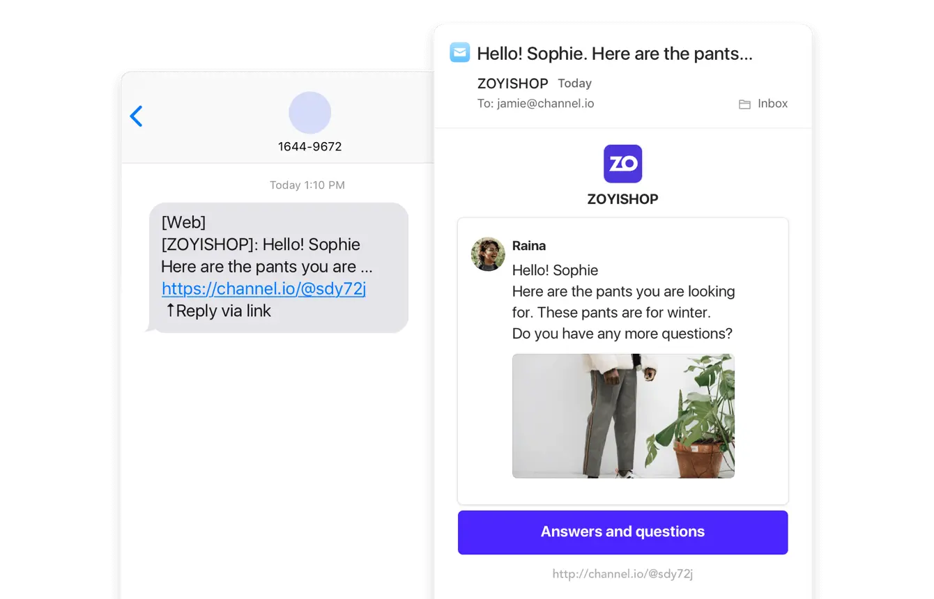 User chat feature preview